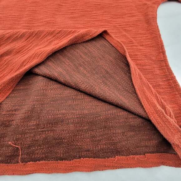 Maurices Top Women's XXL Rust Orange Knit 3/4 sleeve Cotton - Picture 10 of 13